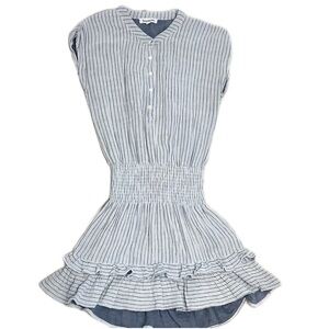 Heartloom Striped Gray Mini Dress